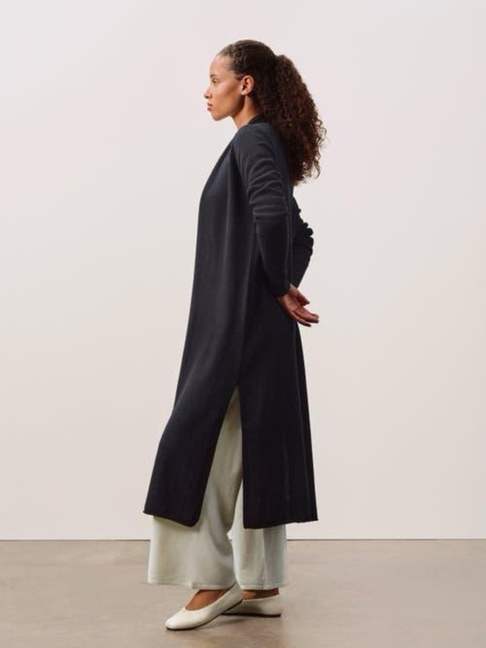 Nakedcashmere Faye Long Cardigan Duster Navy L